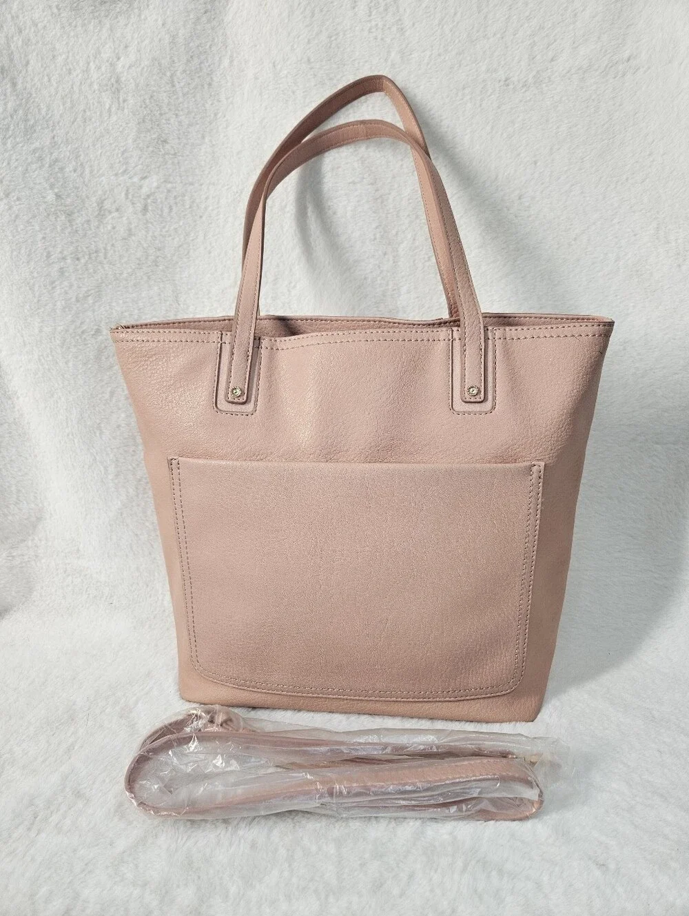 Lauren Conrad Blush Pink Tote Bag Crossbody